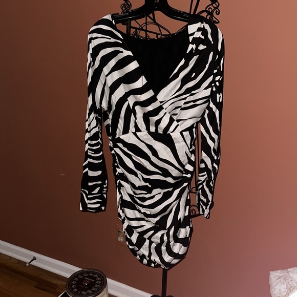 Zara Zebra Dress new without tags - Picture 4 of 5